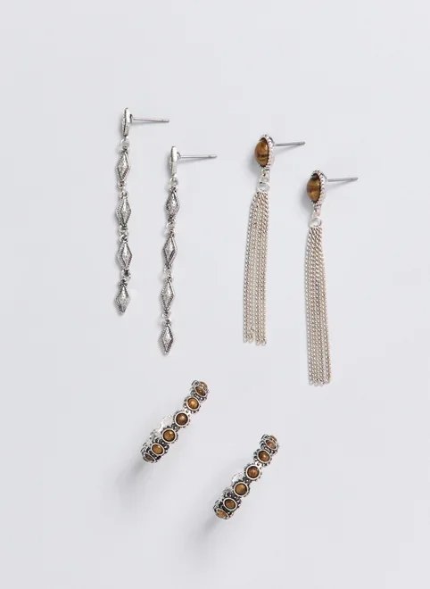 conjunto 3 brincos boho conjunto 3 brincos boho