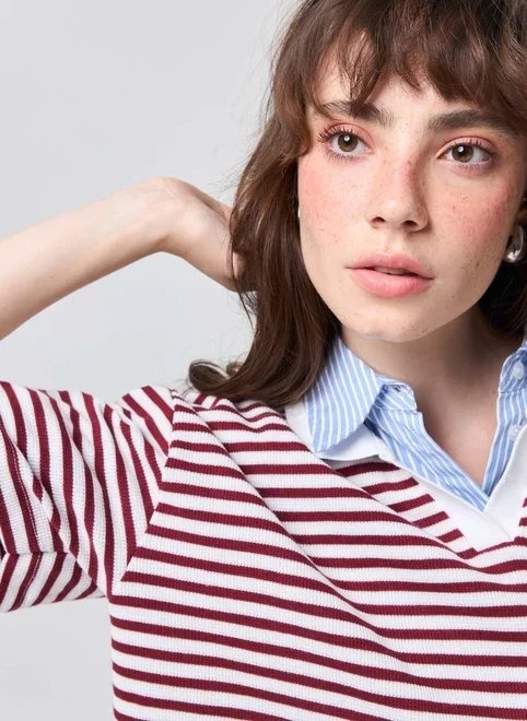 camiseta box polo listrada vinho e branco camiseta box polo listrada vinho e branco