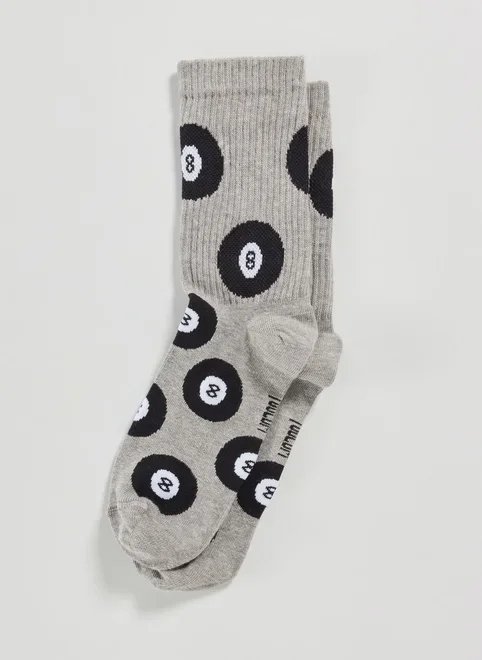 meia cinza bola 8 meia cinza bola 8