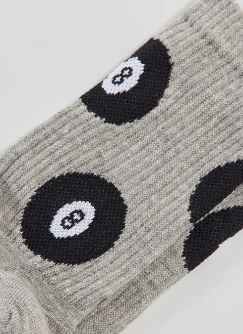 meia cinza bola 8 meia cinza bola 8