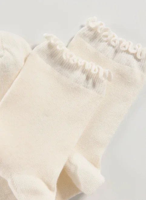 meia off-white babadinho meia off-white babadinho