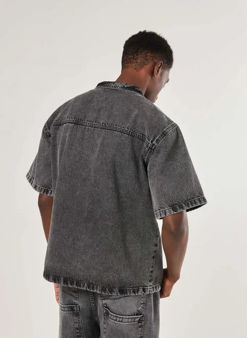 camisa box jeans camisa box jeans