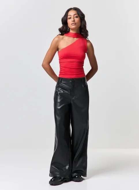 calça oversized poliuretano calça oversized poliuretano