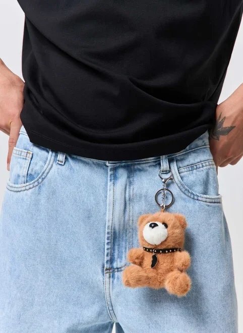 chaveiro pelúcia urso colar chaveiro pelúcia urso colar