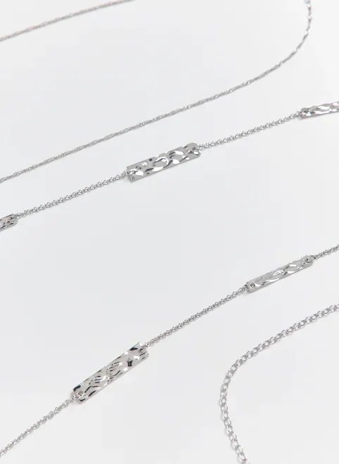 conjunto 2 bellychains prateada plaquinhas conjunto 2 bellychains prateada plaquinhas