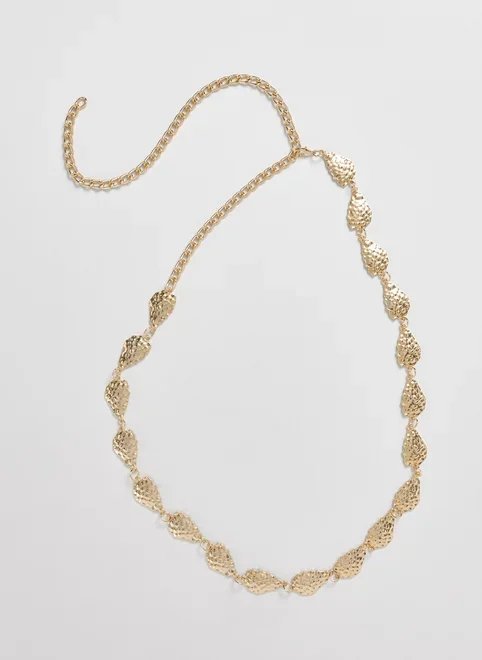 cinto body chain dourado martelado cinto body chain dourado martelado