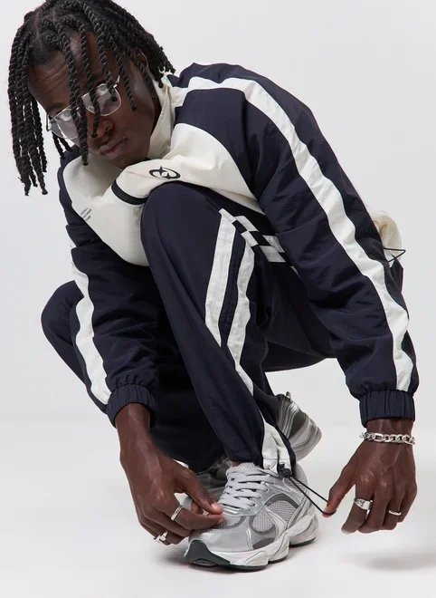 calça baggy esportiva azul calça baggy esportiva azul
