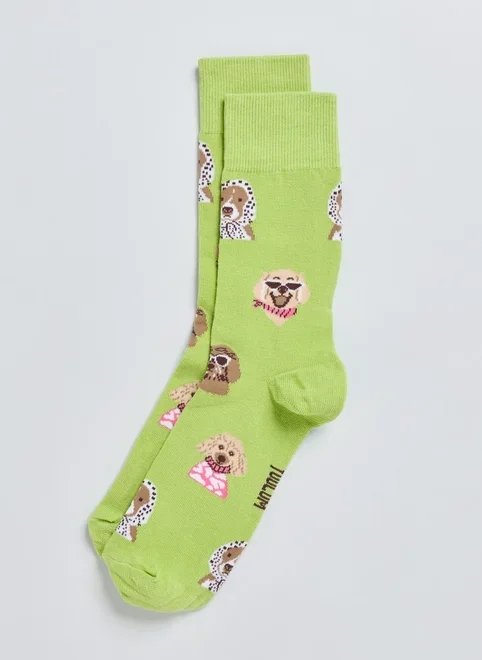 meia verde cachorrinhos meia verde cachorrinhos