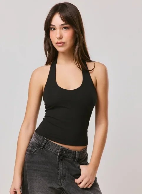 blusa halter costas abertas blusa halter costas abertas