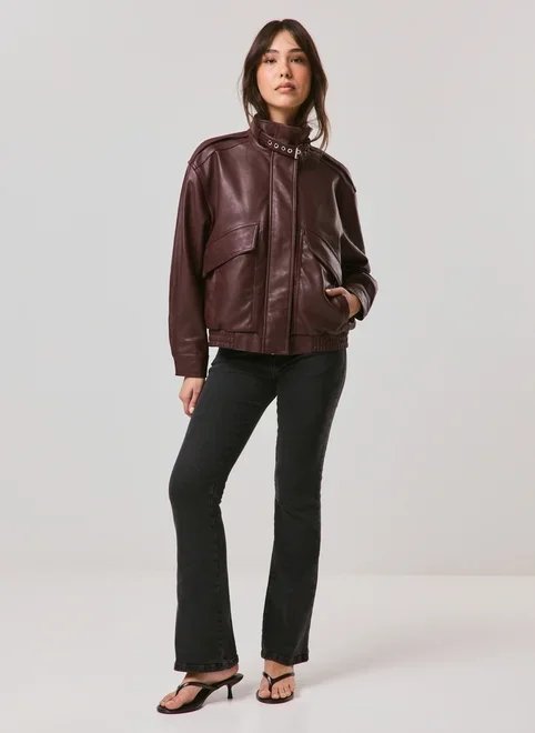 jaqueta bomber gola fivela jaqueta bomber gola fivela