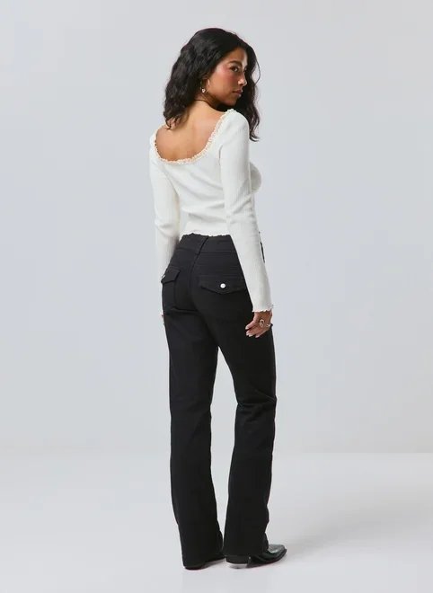 calça bootcut sarja calça bootcut sarja