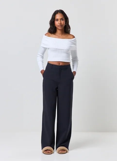 blusa manga longa tricô pala dobrada blusa manga longa tricô pala dobrada