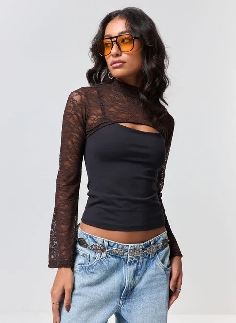 super cropped renda marrom super cropped renda marrom