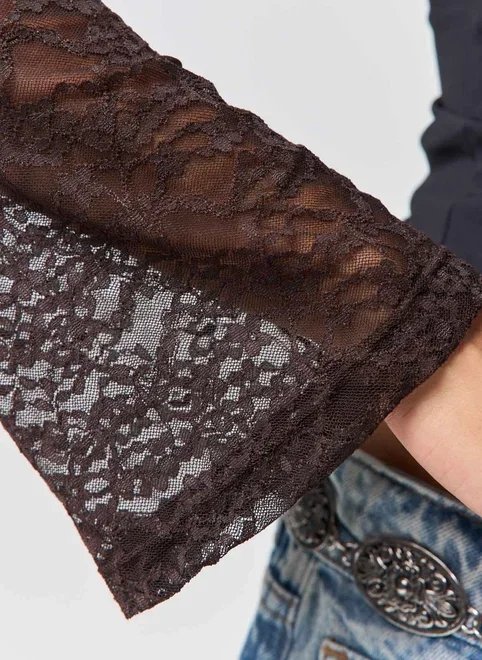 super cropped renda marrom super cropped renda marrom
