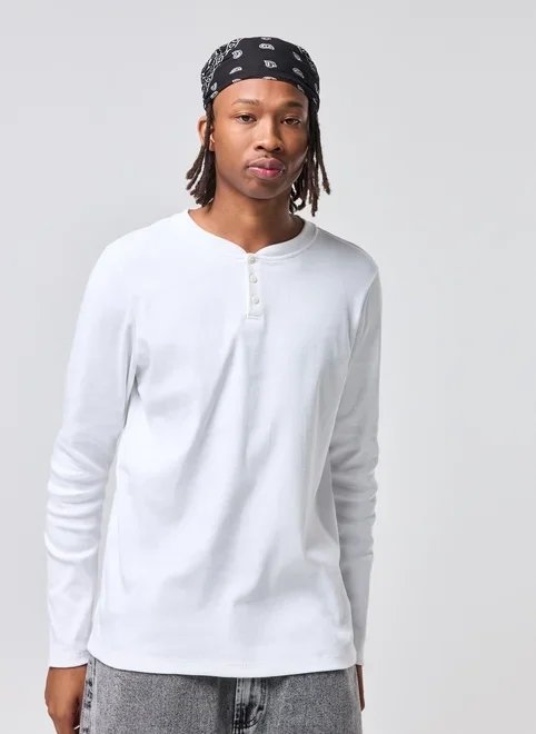 camiseta manga longa slim ribana camiseta manga longa slim ribana