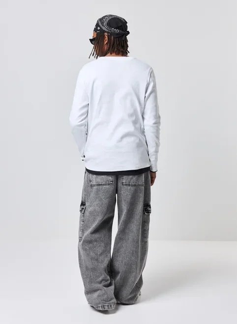 camiseta manga longa slim ribana camiseta manga longa slim ribana