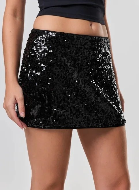 saia curta preta paetê saia curta preta paetê