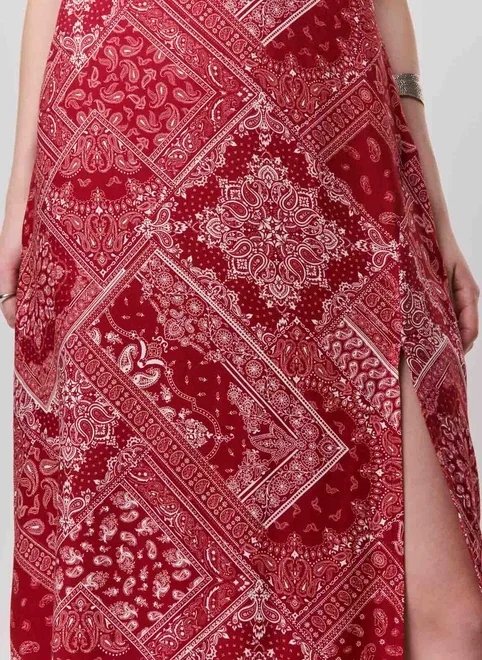 vestido midi estampa bandana vestido midi estampa bandana