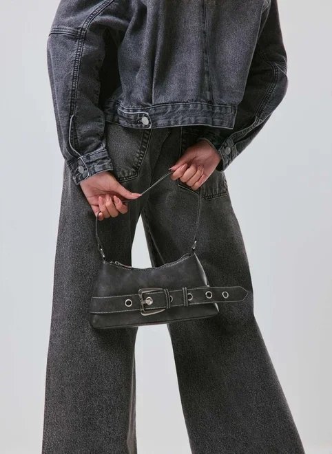 bolsa baguete com cinto bolsa baguete com cinto