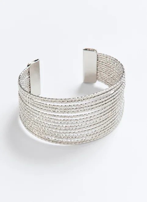 bracelete texturizado em metal bracelete texturizado em metal