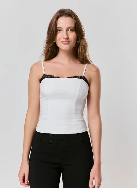 blusa corsetada com renda blusa corsetada com renda