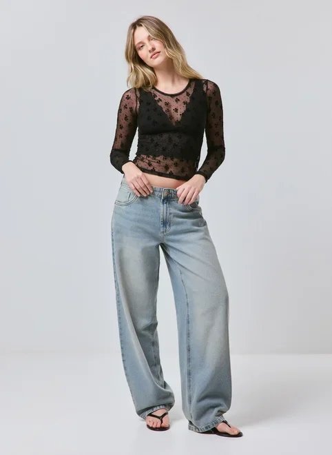 blusa de tule bordado blusa de tule bordado