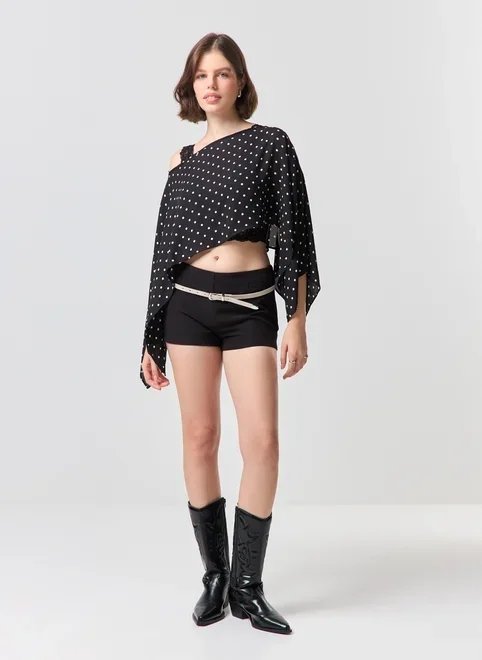 micro short alfaiataria cintura baixa micro short alfaiataria cintura baixa