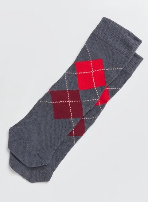 meia chumbo xadrez bordô meia chumbo xadrez bordô