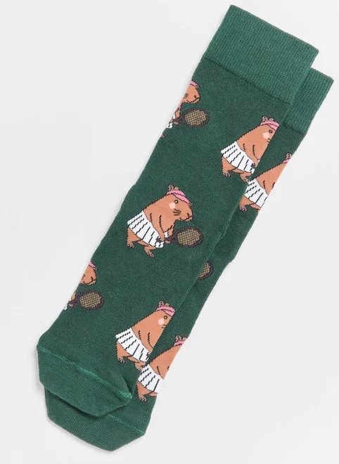 meia verde capivara tenista meia verde capivara tenista