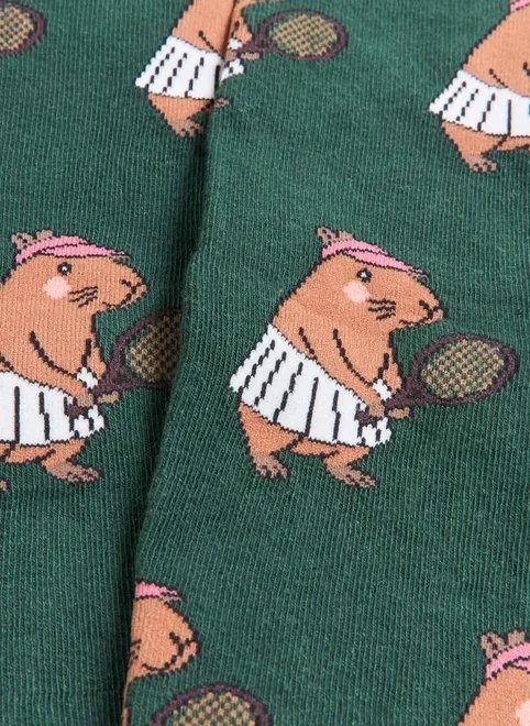 meia verde capivara tenista meia verde capivara tenista