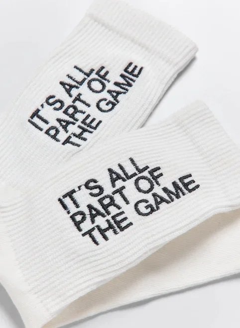 meia off-white bordado frase meia off-white bordado frase