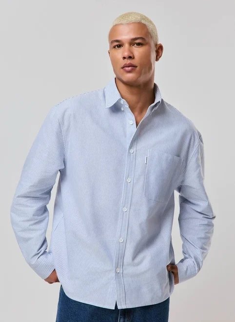 camisa box alfaiataria listrada camisa box alfaiataria listrada