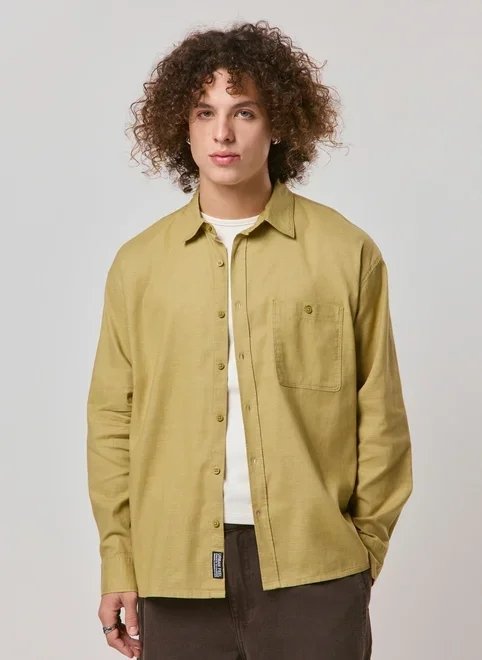 camisa box em linho camisa box em linho