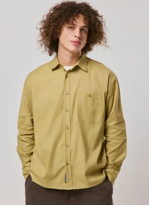 camisa box em linho camisa box em linho