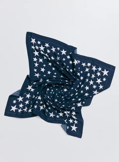 lenço azul estrelas lenço azul estrelas