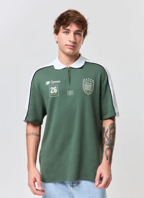 camiseta polo comfort brasil guaraná camiseta polo comfort brasil guaraná