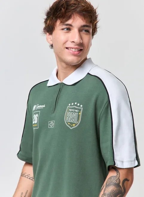 camiseta polo comfort brasil guaraná camiseta polo comfort brasil guaraná