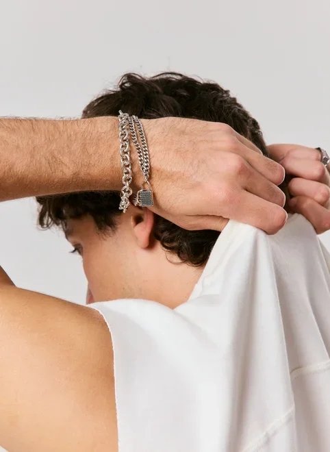 mix de pulseiras com pingente cadeado mix de pulseiras com pingente cadeado