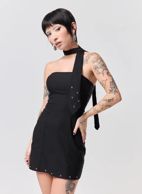 vestido tubinho ilhós e gravata vestido tubinho ilhós e gravata
