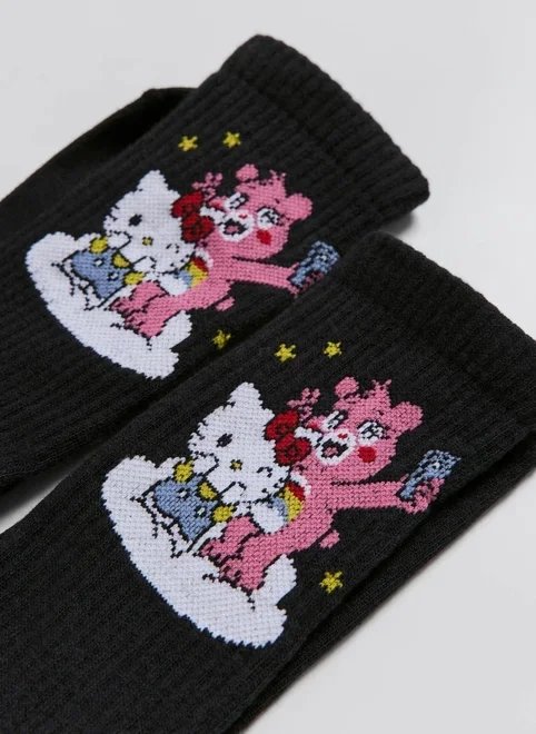 meia hello kitty e ursinhos carinhosos meia hello kitty e ursinhos carinhosos