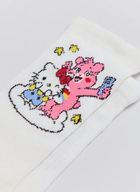meia hello kitty e ursinhos carinhosos meia hello kitty e ursinhos carinhosos