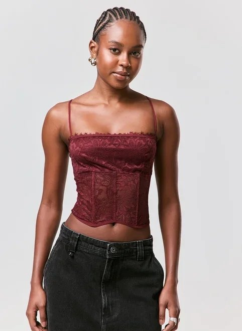 corselet renda decote reto corselet renda decote reto