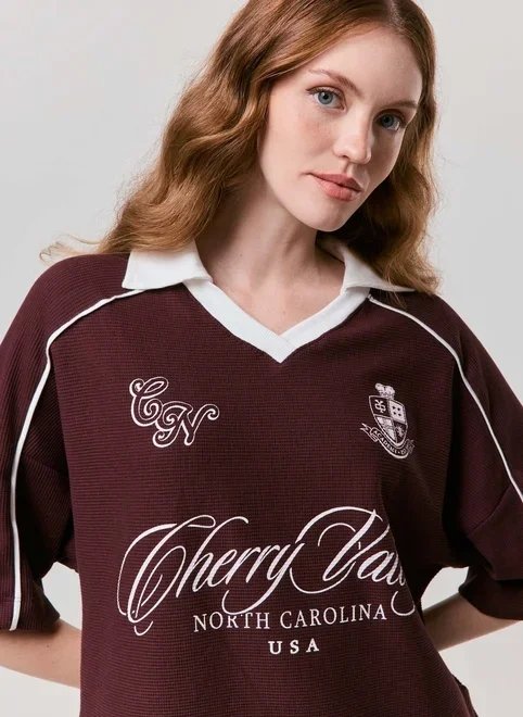 camiseta bordô esportiva cherry camiseta bordô esportiva cherry