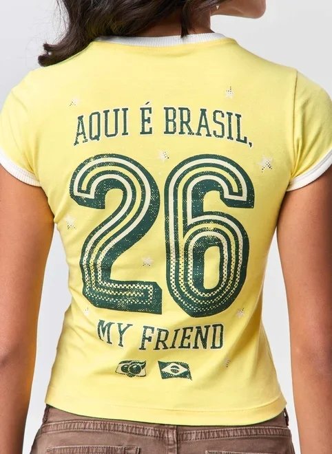 mini tee amarela brasil guaraná mini tee amarela brasil guaraná