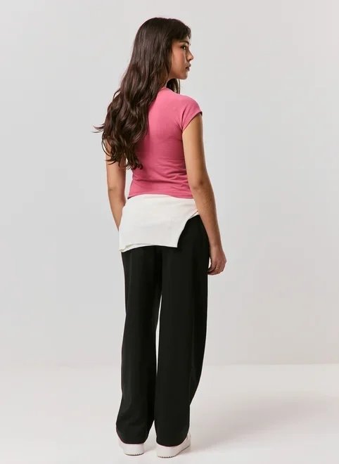 blusa mini tee rosa cereja blusa mini tee rosa cereja