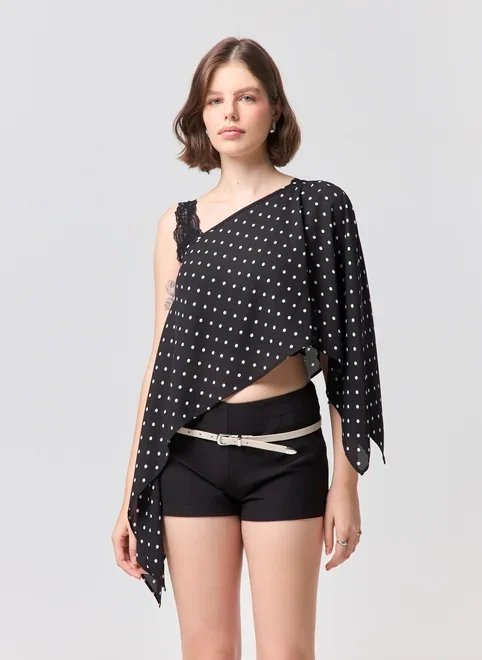 blusa capa poá blusa capa poá