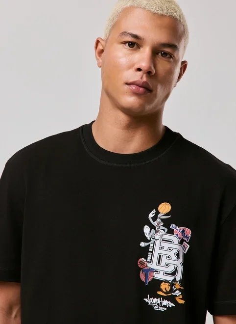 camiseta comfort preta looney tunes camiseta comfort preta looney tunes