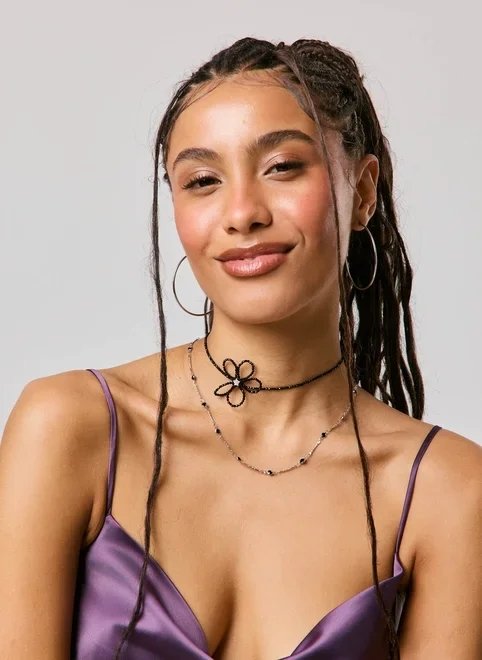 kit choker flor de miçangas kit choker flor de miçangas