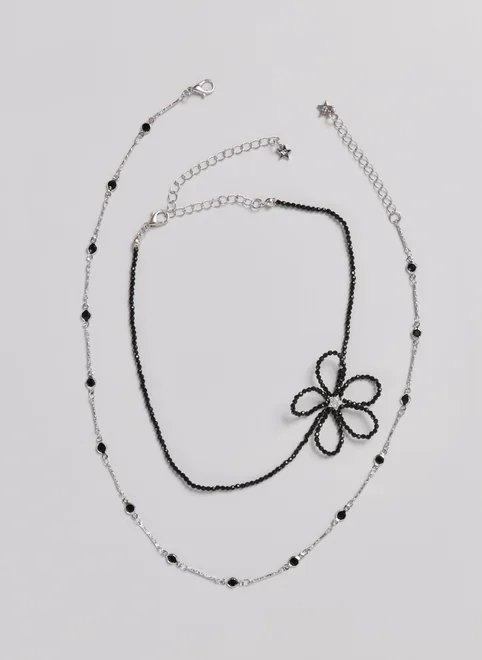 kit choker flor de miçangas kit choker flor de miçangas