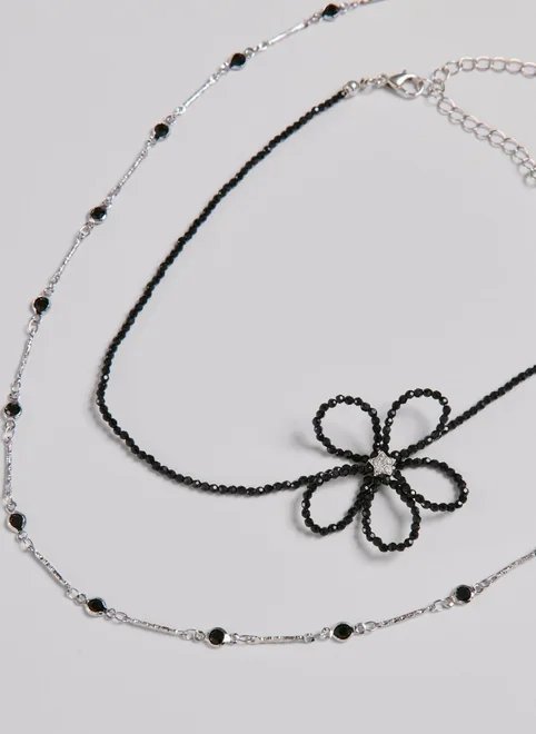 kit choker flor de miçangas kit choker flor de miçangas